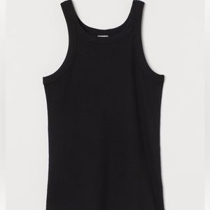 H&M Black Ribbed Tank Top